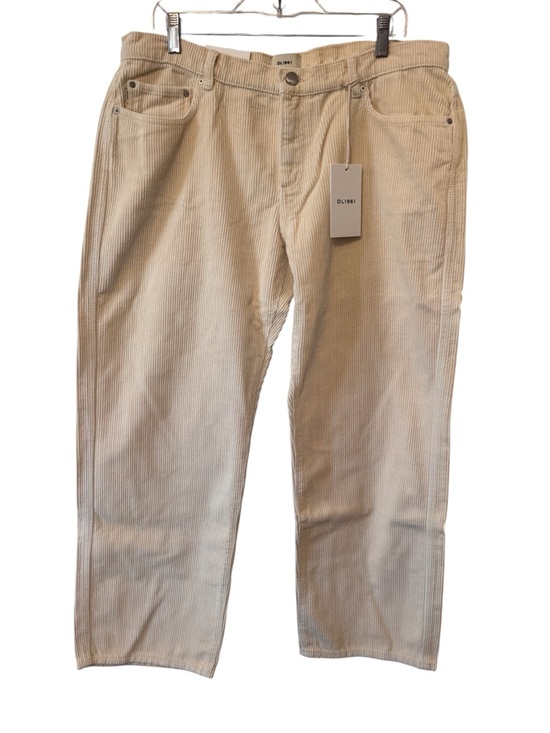 DL1961 Pants - DL1961 Woman’s Cream Corduroy Pants Drue Straight Sz 32 - about US12/14 NWTS
